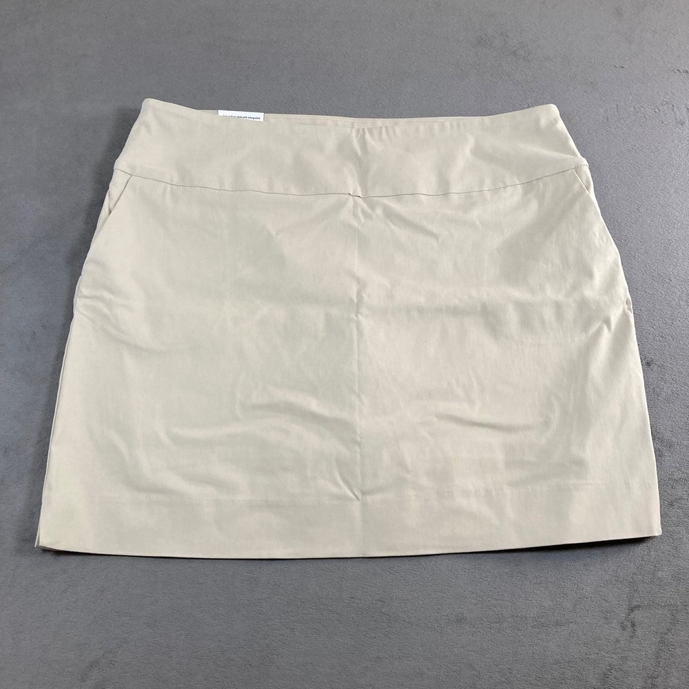 Up! Pull-on Skort 360 Tummy Control Tan XL Stretch Undershorts